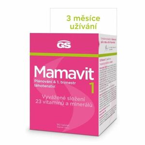 GS Mamavit 1 Plánovanie a 1.trimester 90 tabliet vyobraziť
