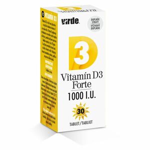 VIRDE Vitamín D3 Forte 1000 I.U. 30 tabliet vyobraziť