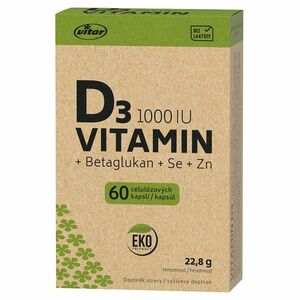 VITAR EKO Vitamín D3 1000IU + betaglukán 60 kapsúl vyobraziť