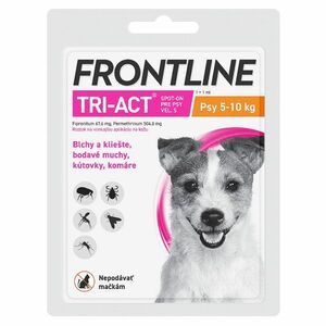 FRONTLINE Tri-Act Spot-On pre psy S (5-10 kg) 1 ml 1 pipeta vyobraziť