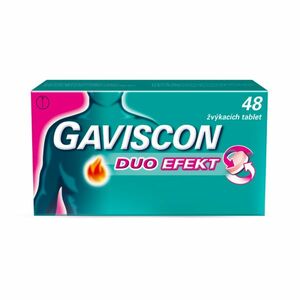 GAVISCON Duo Efekt 48 žuvacích tabliet vyobraziť