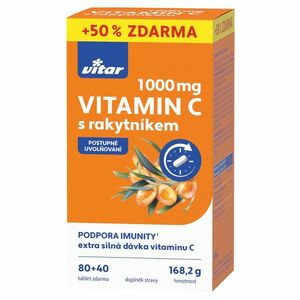 VITAR Premium Vitamín C 1000 mg s rakytníkom 120 tabliet vyobraziť
