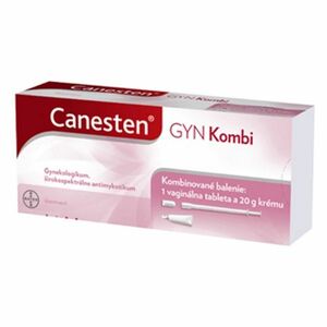 CANESTEN® GYN kombi vaginálna tableta 500 mg + krém 20 g vyobraziť