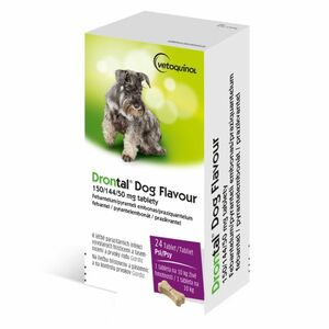Drontal Dog flavour 150/144/50 mg tablety vyobraziť