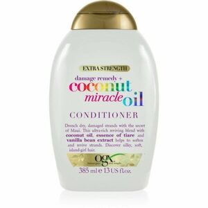 OGX Coconut Miracle Oil kondicioner na posilnenie vlasov s kokosovým olejom 385 ml vyobraziť