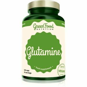 GreenFood Nutrition Glutamine podpora športového výkonu a regenerácie 120 cps vyobraziť