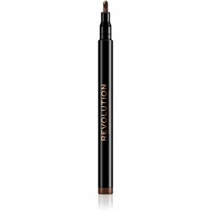 Makeup Revolution Micro Brow Pen precízna ceruzka na obočie odtieň Medium Brown 1 ml vyobraziť