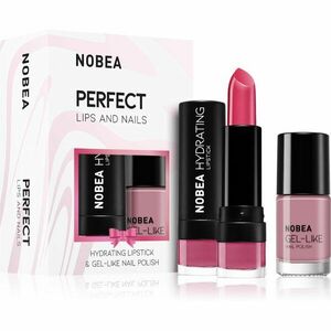 NOBEA Day-to-Day Perfect Lips and Nails sada lak na nechty a hydratačný rúž vyobraziť