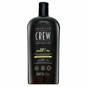 American Crew 3-in-1 Ginger + Tea šampón, kondicionér a sprchový gel 1000 ml vyobraziť