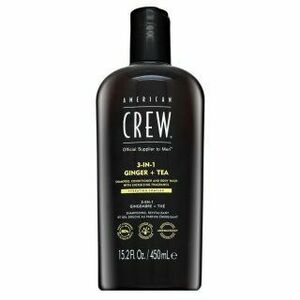 American Crew 3-in-1 Ginger + Tea šampón, kondicionér a sprchový gel 450 ml vyobraziť
