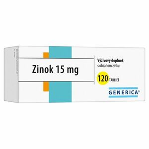 GENERICA Zinok 15 mg 120 tabliet vyobraziť