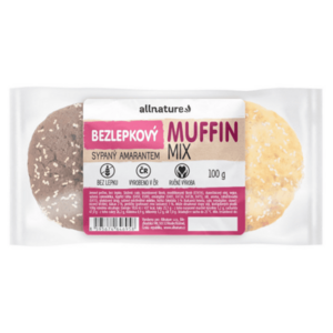 ALLNATURE Bezlepkový muffin MIX sypaný amarantom čerstvý 100 g vyobraziť