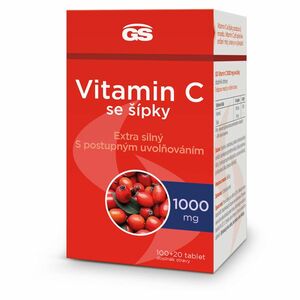 GS Vitamín C 1000 mg so šípkami 100 + 20 tabliet vyobraziť