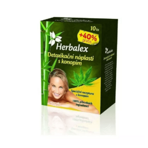 HERBALEX Detoxikačná náplasť s kanabisom 10 kusov + 40% gratis vyobraziť