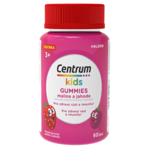 CENTRUM Kids gummies multivitamín pre deti malina a jahoda želé 60 kusov vyobraziť