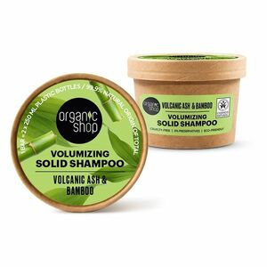 ORGANIC SHOP Tuhý šampón pre objem vlasov Sopečný popol a bambus 60 g vyobraziť