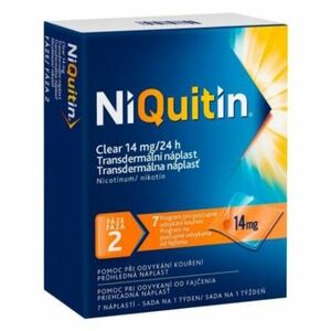 NIQUITIN Clear 14 mg 7 náplastí vyobraziť