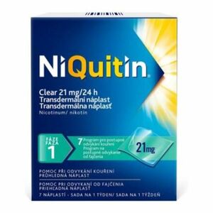 NIQUITIN Clear 21 mg 7 náplastí vyobraziť