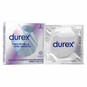 DUREX Invisible extra lubrikované kondómy 3 ks vyobraziť