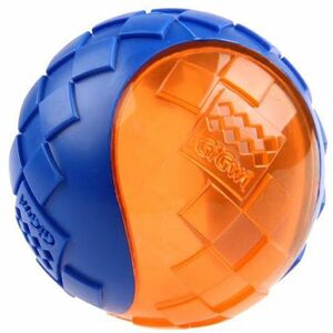 GIGWI Ball Loptička pre psov transparentná modro/oranžová 6, 4 cm vyobraziť