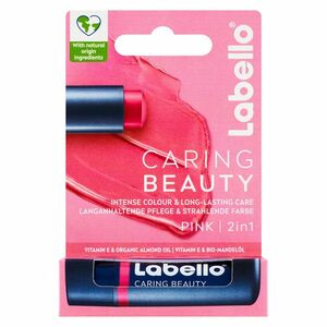 LABELLO Caring Beauty Farebný balzam na pery Pink 5, 5 ml vyobraziť