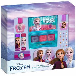 DISNEY Frozen Beauty 3 x lesk na pery + 2 x balzam na pery + 2 x lak na nechty + pilník na nechty + nálepky na nechty + 3 x gumička Darčekové balenie vyobraziť