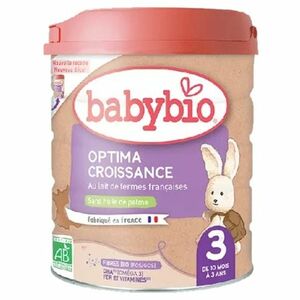 BABYBIO Optima 3 Pokračovacie dojčenské mlieko od 10 mesiaca do 3 rokov BIO 800 g vyobraziť