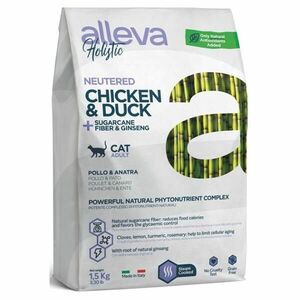 ALLEVA Holistic Adult Neutered Chicken&Duck granule pre mačky 1, 5 kg vyobraziť