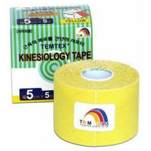 Temtex KINESOLOGY TAPE tejpovacia páska, 5 cm x 5 m, žltá vyobraziť