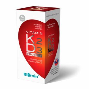 Biomin VITAMIN K2 + D3 PROTECT 30 kapsúl vyobraziť