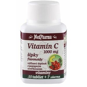 MedPharma Vitamín C 1000 mg so šípkami 37 tabliet vyobraziť