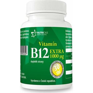 Nutricius Vitamín B12 Extra 1000 μg 30 tabliet vyobraziť