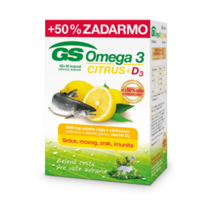 Gs Omega 3 citrus + d3 vyobraziť