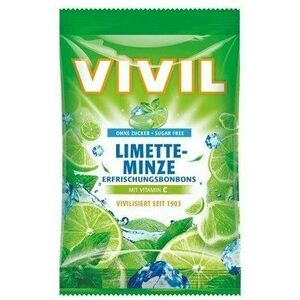 Vivil Drops s príchuťou limetka a pepermint s vitamínom C, bez cukru 60 g vyobraziť