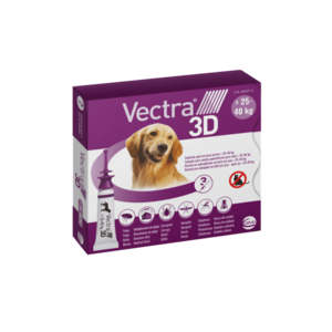 Vectra 3D Spot-on pre psy L (25-40 kg) 3 x 4.7 ml vyobraziť