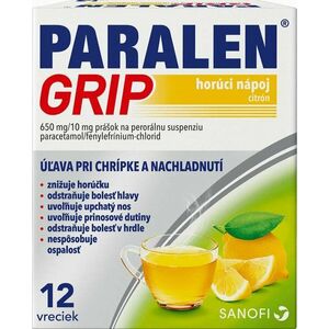 Paralen Grip Horúci nápoj citrón 12 vrecúšok vyobraziť