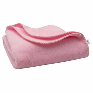 New Baby Detská fleecová deka 100x75, ružová prúžky 1 ks vyobraziť