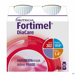 Nutricia Fortimel DiaCare s jahodovou príchuťou 24 x 200 ml vyobraziť