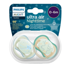 Philips Avent Cumlík Ultra air nočné 0-6m chlapec 2 ks vyobraziť