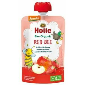 Holle Bio pyré - Red Bee- Jablko s jahodami 100 g vyobraziť
