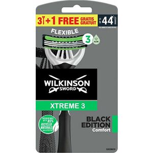 Wilkinson Sword Xtreme3 Black edition comfort pánsky jednorazový holiaci strojček 4 ks vyobraziť
