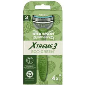 Wilkinson Sword Xtreme3 ECO green jednorazový holiaci strojček 4 ks vyobraziť