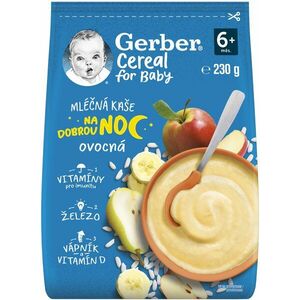 Gerber Cereal mliečna kaša ovocná Dobrú noc 230 g vyobraziť