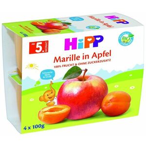 HiPP Organické jablká s marhuľami 4 x 100 g vyobraziť