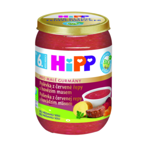 HiPP Organická polievka z červenej repy s hovädzím mäsom 6m+ 190 g vyobraziť