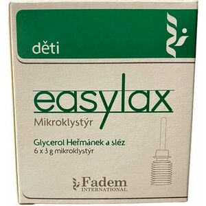 Easylax Mikroklystýr pre deti 6 x 3 g vyobraziť