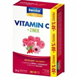 Revital C vitamín + zinok + echinacea a šípka 45 tabliet vyobraziť