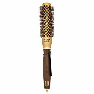 Olivia Garden Expert Blowout Shine Round Brush Wavy Bristles Gold & Brown 25 mm kefa na vlasy vyobraziť