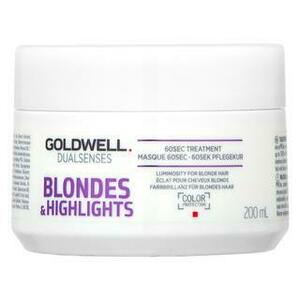 Goldwell Dualsenses Blondes & Highlights 60sec Treatment maska pre blond vlasy 200 ml vyobraziť
