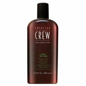 American Crew 3-in-1 Tea Tree šampón, kondicionér a sprchový gel pre každodenné použitie 450 ml vyobraziť